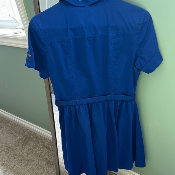 Dynamite Royal Blue Shirt Dress - Picture 4 of 6